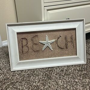 Beach framed picture